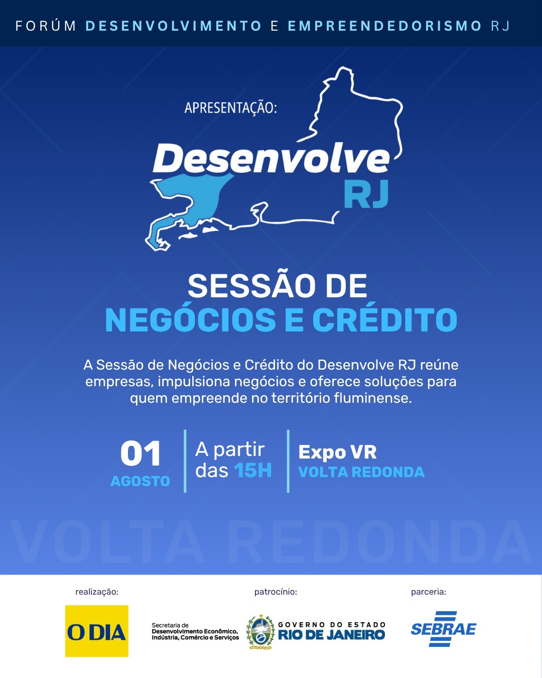 Sessão de negócios e crédito