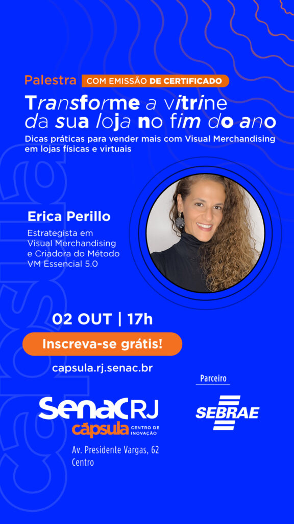 SenacRJ convida: Palestra Transforme a Vitrine da sua Loja (com emissão de Certificado)