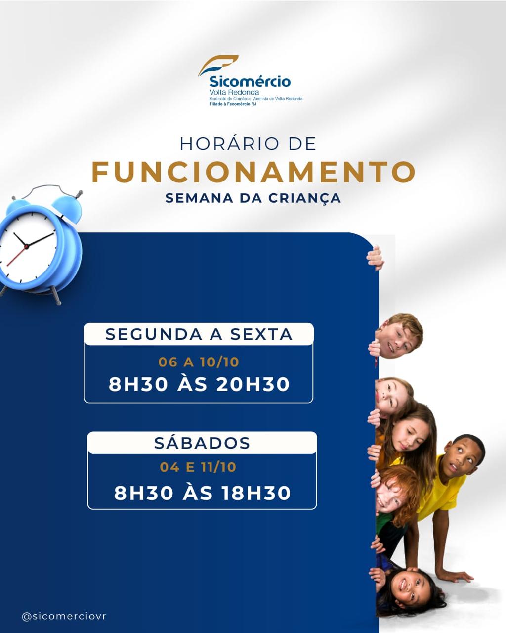 Confira o Horário do Comércio nesta semana do Dia das Crianças