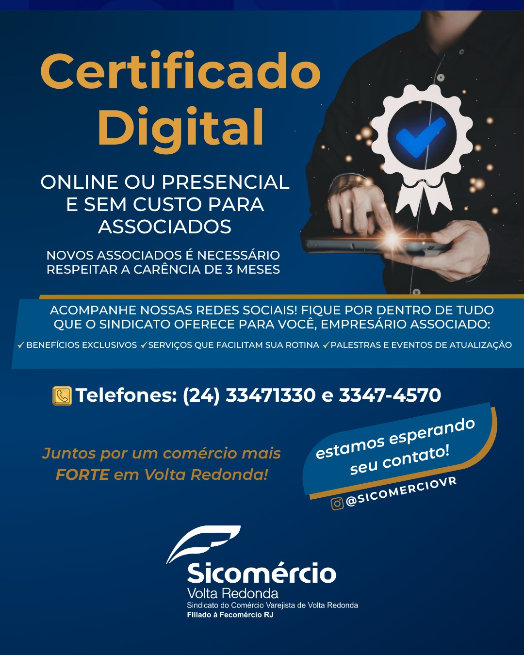 Associados do Sicomércio-VR agora tem mais um benefício exclusivo